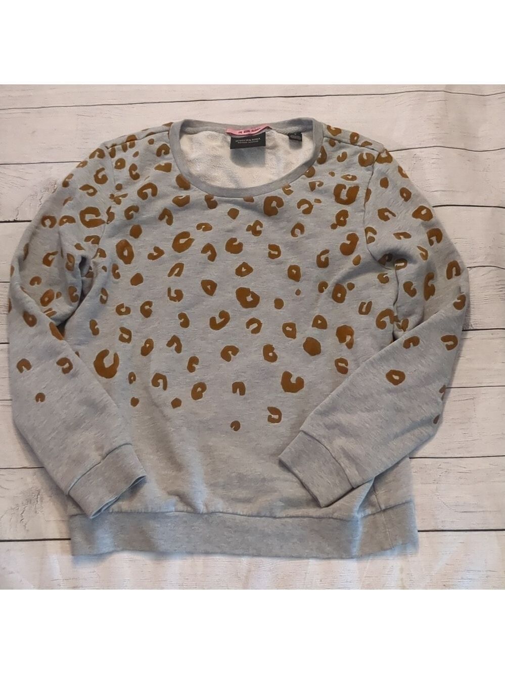 Scotch & soda Maison scotch leopard sweatshirt size small